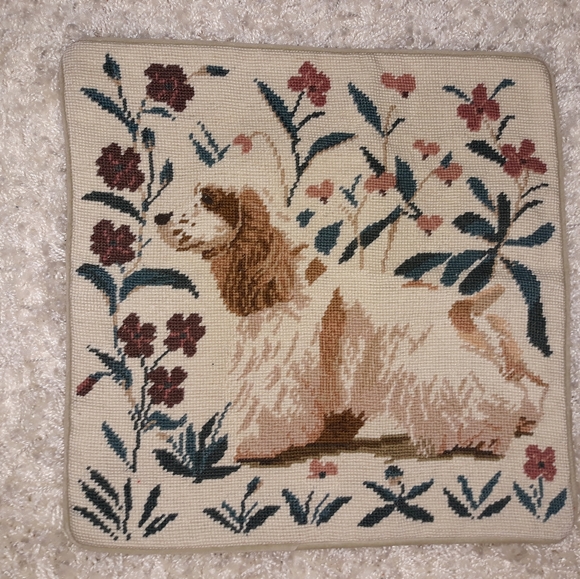 Boykin Spaniel?? Needlepoint Pillow Cover - Picture 2 of 3